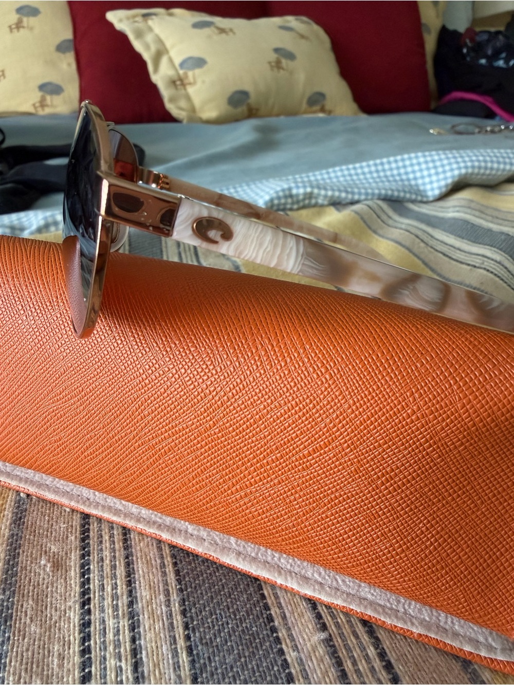 Costa Pearlized Beige/ rose gold Frame Sunglasses polarized - Picture 2 of 6